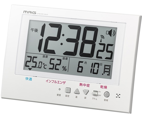 ノア精密 MAG電波掛時計 ガードマン W-785 WH-Z 1個(ご注文単位1個)【直送品】