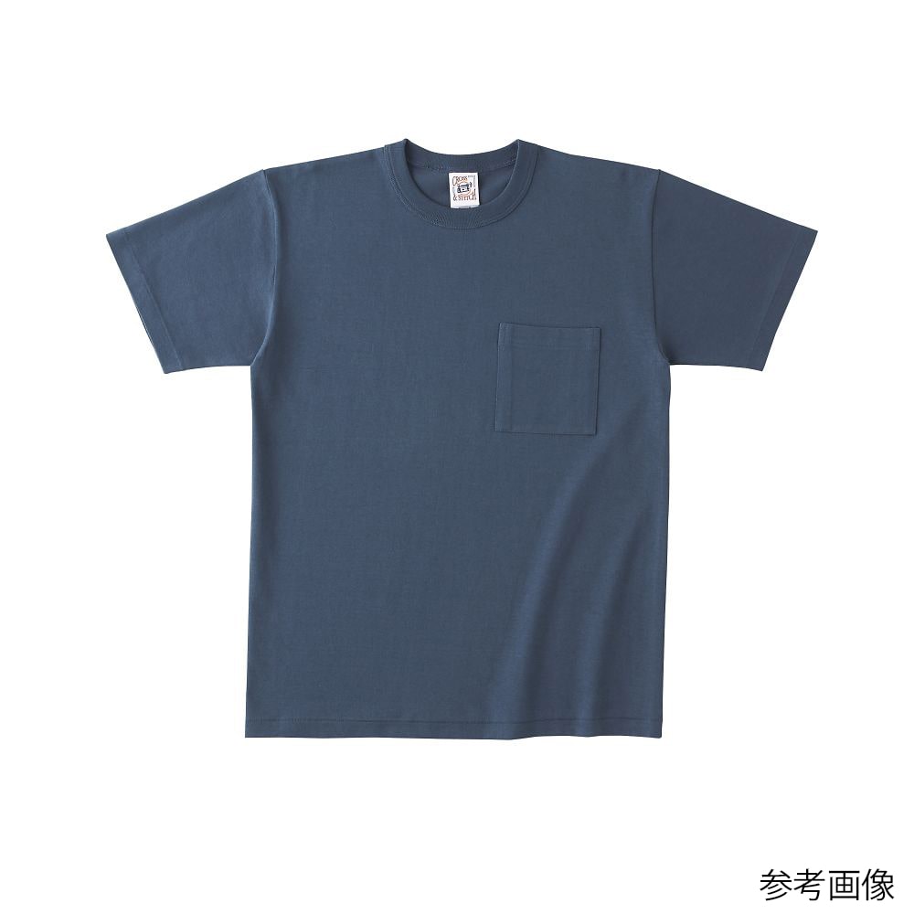 フェリック オープンエンド マックスウェイト バインダーネックポケットTシャツ デニム M OE1119-DNM-M 1枚（ご注文単位1枚）【直送品】