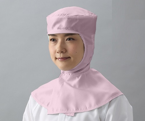 ガードナー スタンダードツバ付きクリーンフード(ピンク) Lサイズ CB4047-4 1枚 (ご注文単位1枚)【直送品】