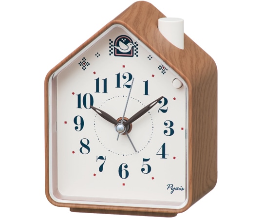 セイコー ピクシス 目覚まし時計 110×86×63mm 茶 NR453B 1個(ご注文単位1個)【直送品】