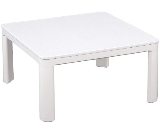 山善(YAMAZEN) カジュアルこたつ(75cm 正方形) ホワイト  1台(ご注文単位1台)【直送品】