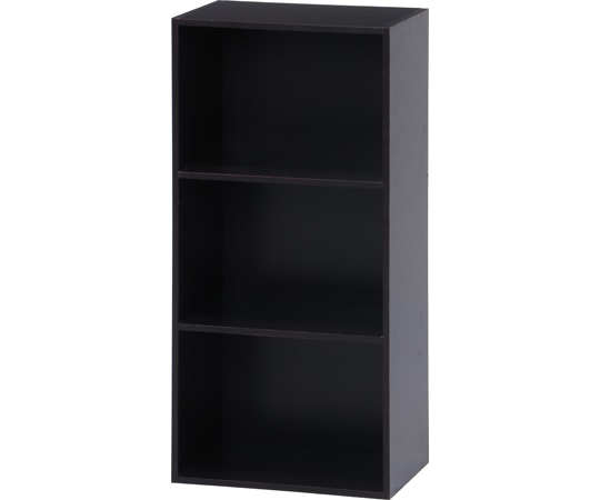 不二貿易 カラーボックス 3段 HP943 ブラウン 1セット(2個入) 93502 1セット（ご注文単位1セット）【直送品】