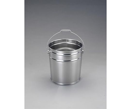 エスコ 18L バケツ(ステンレス製) EA508S-118 1個(ご注文単位1個)【直送品】