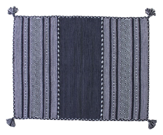 東谷 シャニール ラグ ネイビー TTR-102NV 1個（ご注文単位1個）【直送品】