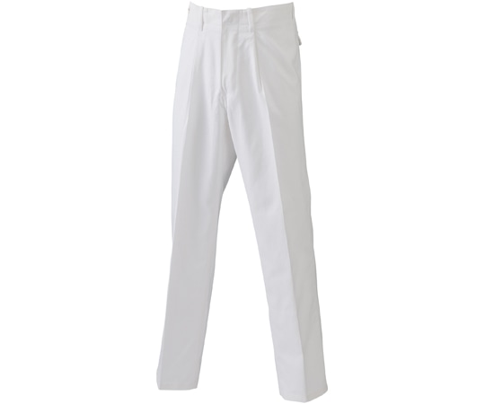 日の丸繊維 男性ズボン 帯電防止 ホワイト 5L  1着(ご注文単位1着)【直送品】