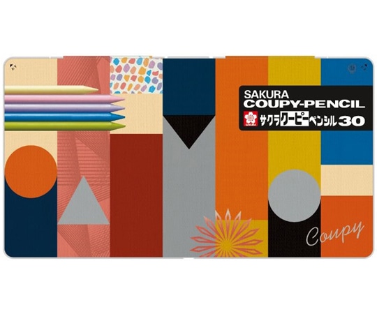 サクラクレパス クーピーペンシル 30色 カラーオンカラー FY30NU 1個(ご注文単位1個)【直送品】