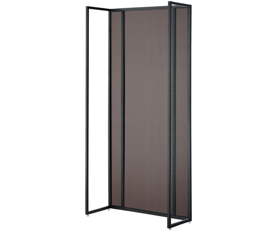 アズワン UR壁面タイプ W90×H210cm【 本体】【 ブラック枠×ダークブラウンパネル】 61-14-7-4 1セット（ご注文単位1セット）【直送品】