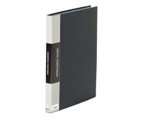 キングジム クリアーファイル・カラーベース ポケット溶着式 黒 132CW 1冊(ご注文単位1冊)【直送品】
