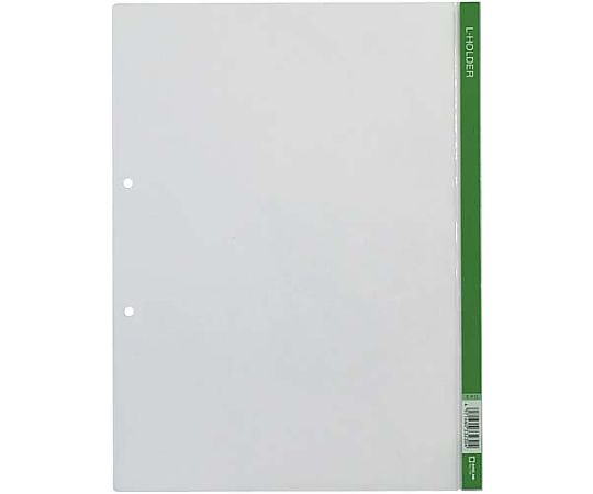 キングジム Lホルダー A4縦 緑 5枚 730ミトX5 1パック(ご注文単位1パック)【直送品】