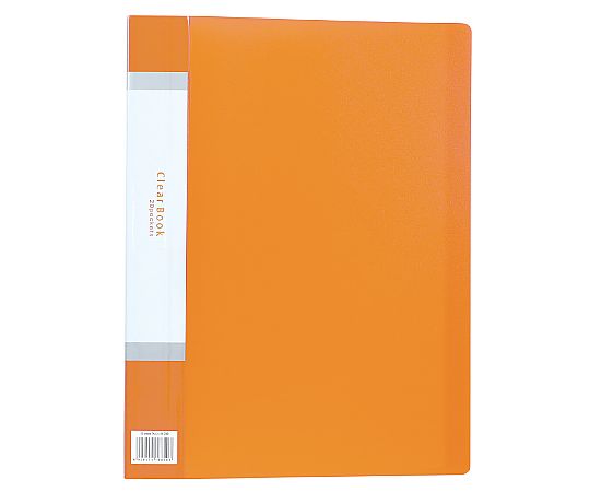 アーテック クリアブックB 厚 A4 20ポケット オレンジ 5425 1枚(ご注文単位1枚)【直送品】