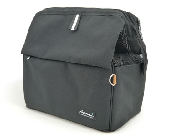 ペットプロジャパン HappyDays ペット用サステナブルリュックキャリー ブラック  1個（ご注文単位1個）【直送品】