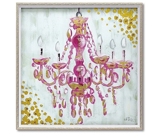 ユーパワー オイル ペイント アート｢ラブ シャンデリア(Mサイズ)｣ OP-18074 1個（ご注文単位1個）【直送品】