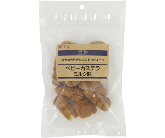 ペットプロジャパン ペットプロ 国産おやつ ベビーカステラ ミルク味 70g  1個（ご注文単位1個）【直送品】