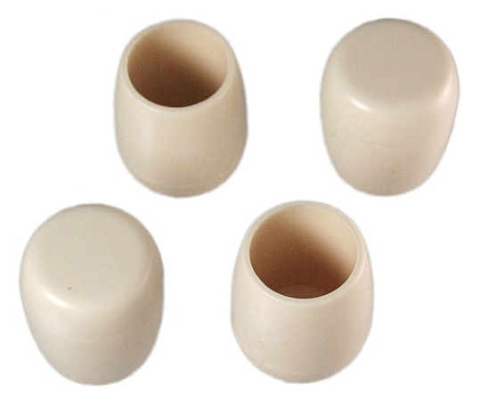 ハイロジック パイプ脚キャップ 18mm丸 白 4個入 57114 1個(ご注文単位1個)【直送品】