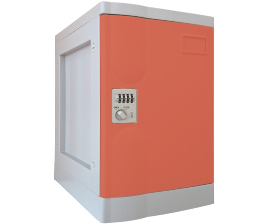 宮成製作所 プラボックス Mサイズ ダイヤル錠 レッド ベース付 PB-DMR1 1台(ご注文単位1台)【直送品】