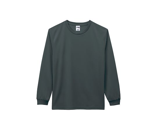 LIFEMAX 4.3オンスドライロングスリーブTシャツ(ポリジン加工) チャコールグレー S MS1609-22 S 1枚（ご注文単位1枚）【直送品】