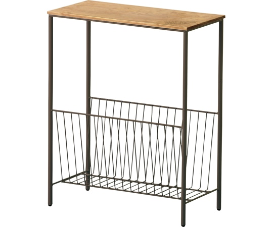 東谷 サイドテーブル ブラウン AKB-425BR 1個（ご注文単位1個）【直送品】