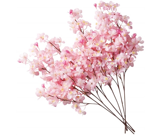 アズワン 中桜ブランチ (造花)68cm 桜 6本 33-6-2-1 1本(ご注文単位1本)【直送品】