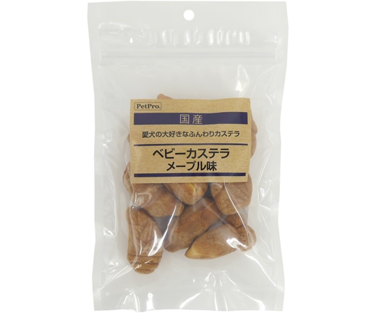 ペットプロジャパン ペットプロ 国産おやつ ベビーカステラ メープル味 70g  1個（ご注文単位1個）【直送品】
