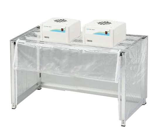 アズワン 折りたたみ簡易型クリーンブース(溶菌･酵素フィルター付) ファンユニット2台付 OKCSK1000 1個 (ご注文単位1個)【直送品】