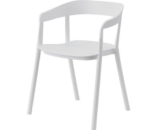 東谷 アームチェア ホワイト CL-504WH 1個（ご注文単位1個）【直送品】