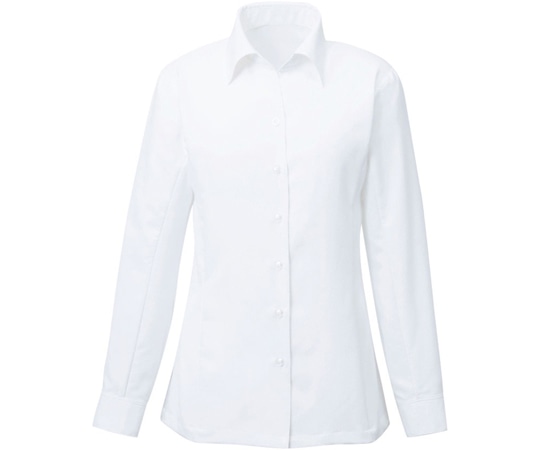 カーシーカシマ ENJOY 長袖ブラウス Softkarseystretch ホワイト 15号 EWB385 1枚（ご注文単位1枚）【直送品】