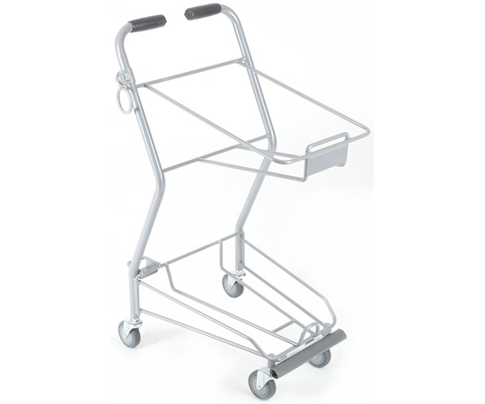 大和産業 コンパクトショッピングカート シルバー W421×D530×H864mm PY901E-C75 1台（ご注文単位1台）【直送品】