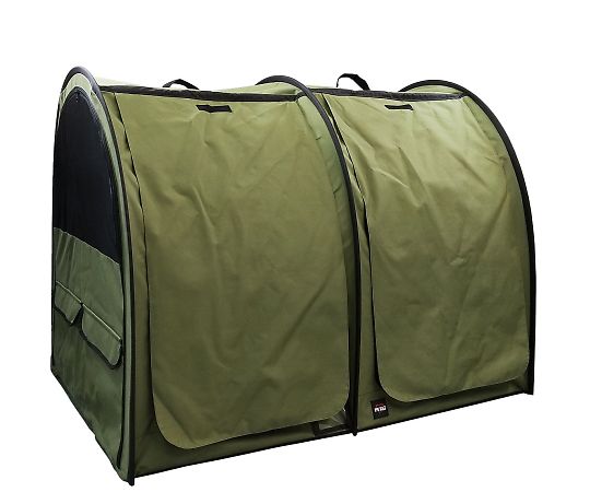 ペットアイ ポータブルケージWメガ カーキ  1個（ご注文単位1個）【直送品】