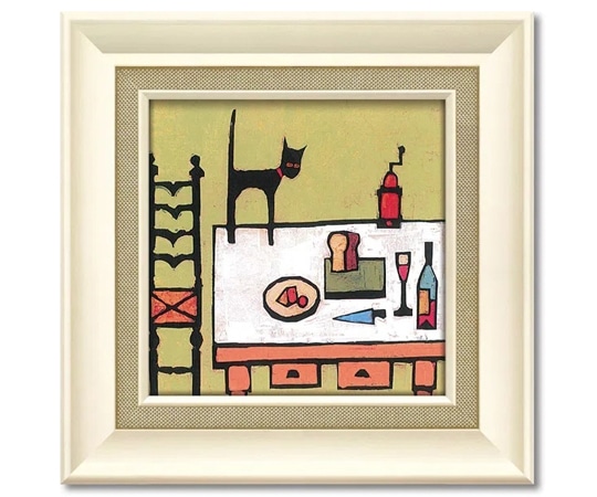 ユーパワー コリン ラッフェル｢キャット オン テーブル｣ CR-04504 1個（ご注文単位1個）【直送品】