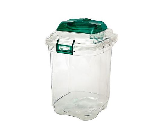 エスコ 45L 透明ダストボックス(ペール) EA995CA-10 1個(ご注文単位1個)【直送品】