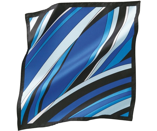 カーシーカシマ ENJOY スカーフ 603-6 ブルー EAZ603 1枚（ご注文単位1枚）【直送品】