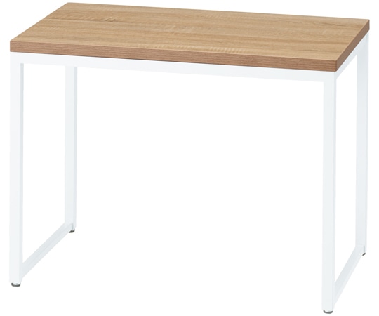 ストア・エキスプレス ショーテーブル D45cm ホワイトフレーム ラスティック柄天板 W74.8×D45×H57.6cm 61-798-6-1 1台（ご注文単位1台）【直送品】