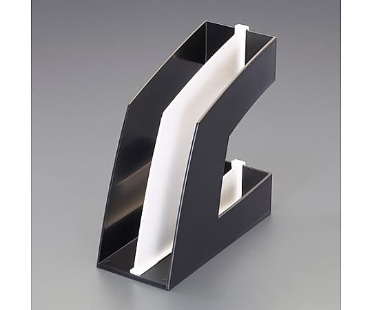 アズワン 107x247x253mm ファイルスタンド(ブラック) EA954TE-91 1個(ご注文単位1個)【直送品】