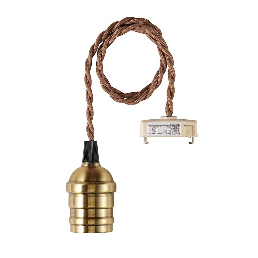 ELPA ペンダントソケット 真鍮調 PD-VE26G 1個(ご注文単位1個)【直送品】