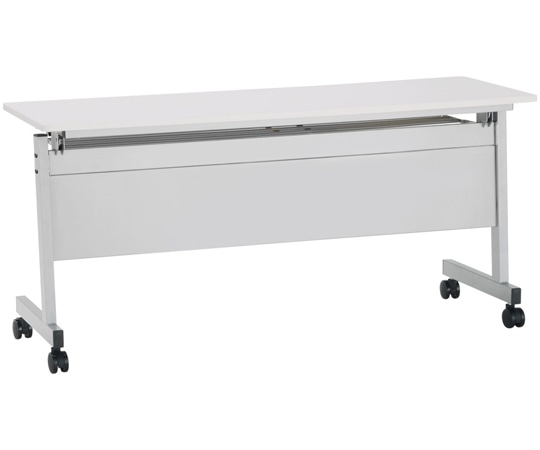 カグクロ ニュースタッキングテーブル 幕板付 W1500×D450×H700mm ホワイト NTF-1545-P-WH 1台(ご注文単位1台)【直送品】