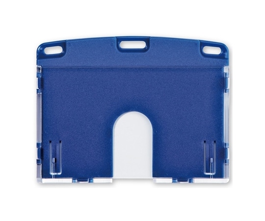 オープン工業 名札用ケース ハードIDカード/ヨコ名刺 10枚 青 NX-103P-BU 1セット(ご注文単位1セット)【直送品】