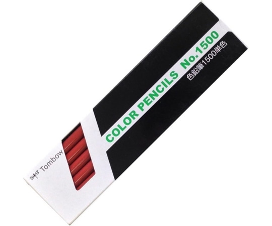トンボ鉛筆 色鉛筆 1500 単色 あかちゃいろ 赤茶色 1ダース(12本入) 1500-30 1ダース(ご注文単位1ダース)【直送品】