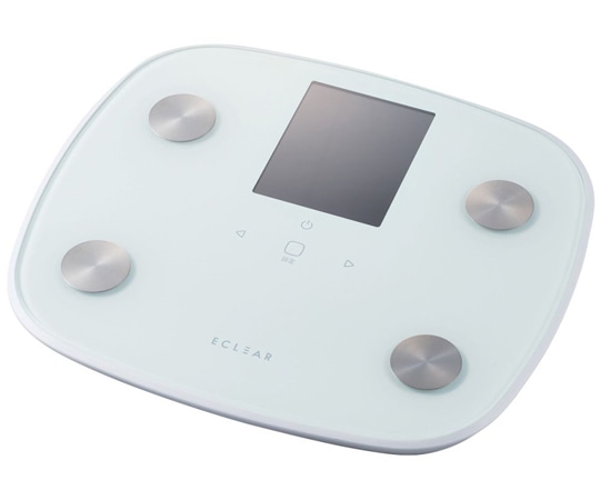 エレコム エクリア体組成計 大画面 測定項目一覧表示 8項目測定可能 ホワイト HCS-FS05WH 1個(ご注文単位1個)【直送品】