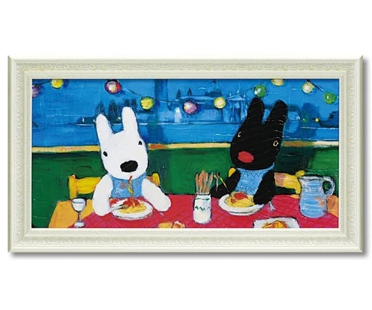 ユーパワー リサとガスパール ミュージアムフレーム｢だいすきなスパゲッティ(Lワイド)｣ GL-10051 1個（ご注文単位1個）【直送品】