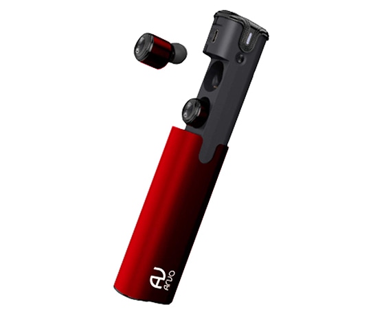 クオリティトラストジャパン アルミボディ ワイヤレス イヤホン レッド QB-083RD 1個(ご注文単位1個)【直送品】