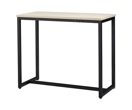 山善(YAMAZEN) ミーティングテーブル(コンセント付き) ホワイト木目 120×60cm UMTE-1200 1台(ご注文単位1台)【直送品】