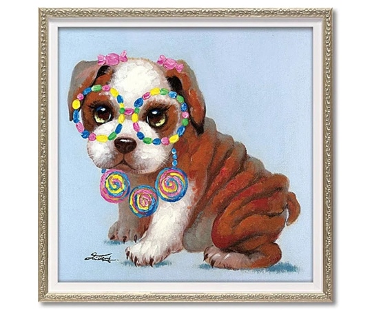 ユーパワー オイル ペイント アート｢ロリポップ パピー(Sサイズ)｣ OP-07037 1個（ご注文単位1個）【直送品】