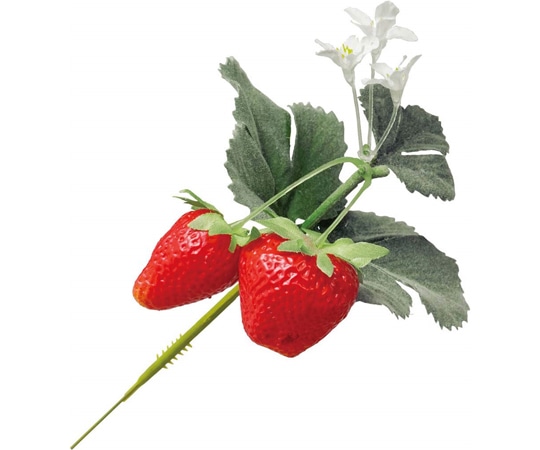 アズワン フレッシュストロベリーピック(いちごの造花)12本 33-18-7-1 1本(ご注文単位1本)【直送品】