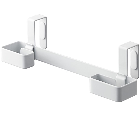 山崎実業 レジ袋&タオルハンガー プレート ホワイト 7918 1個（ご注文単位1個）【直送品】