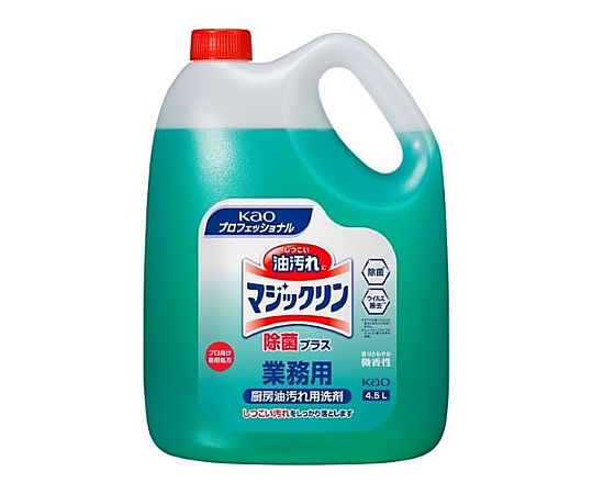 花王プロフェッショナルサービス 厨房洗剤プラス除菌(マジックリン) 4.5L×4個 EA922KA-8D 1箱(ご注文単位1箱)【直送品】