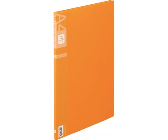 ライオン事務器 クリアーブック ミナノ オレンジ CR-10M 1冊(ご注文単位1冊)【直送品】