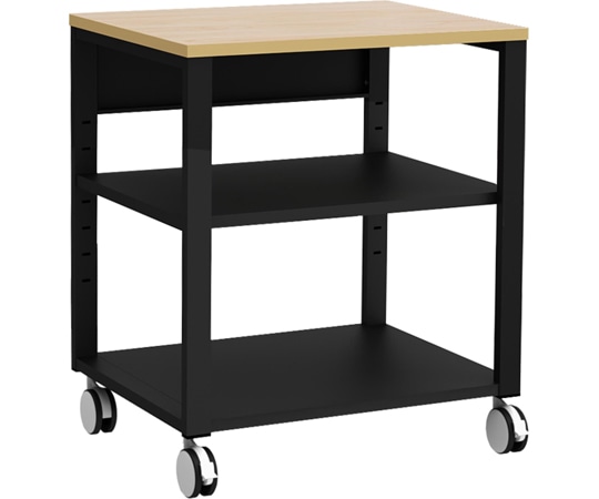 Y2K プリンターテーブル645 ブラック  1台（ご注文単位1台）【直送品】