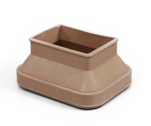 光 フリーサイズゴム脚キャップ 長角 ベージュ 35×50~52×65mm用 4個入 FG55-6502 1パック(ご注文単位1パック)【直送品】