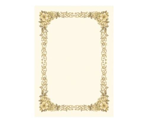 ササガワ 洋柄OA賞状用紙 B4判 10-272 1冊(ご注文単位1冊)【直送品】