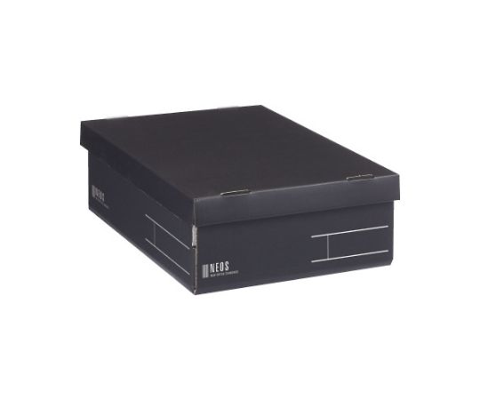 コクヨ 収納ボックス<NEOS>(Rハーフ)黒2冊 フ-NE9832DX2 1パック（ご注文単位1パック）【直送品】